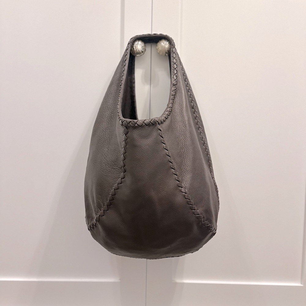 Bottega Veneta Chocolate Intrecciato Cervo Hobo Tote Bag